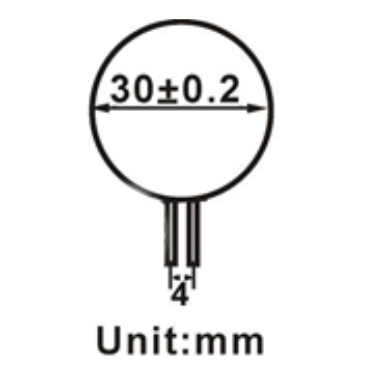 10-LED-Side-Pin-Dimensions