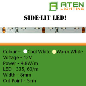 Side Lit LED 12V 3528 4.8W/m
