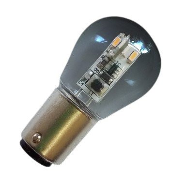 12 LED Glass Bay15d (offset pins)