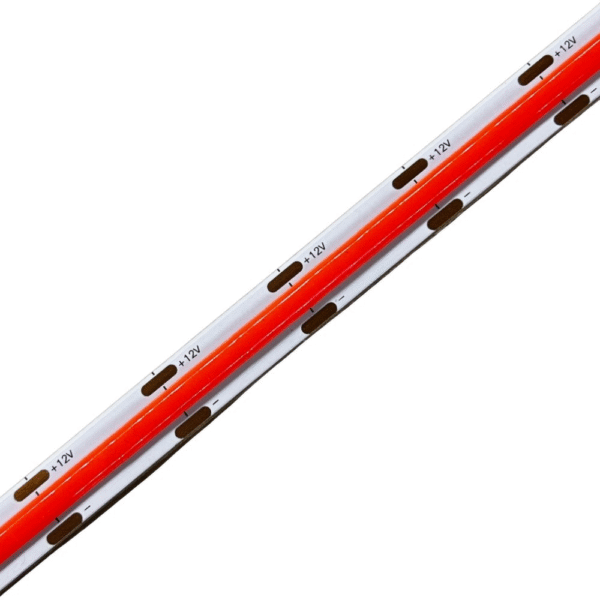 12V, 14W/m Red COB Dot Free LED Flexible Strip, IP20