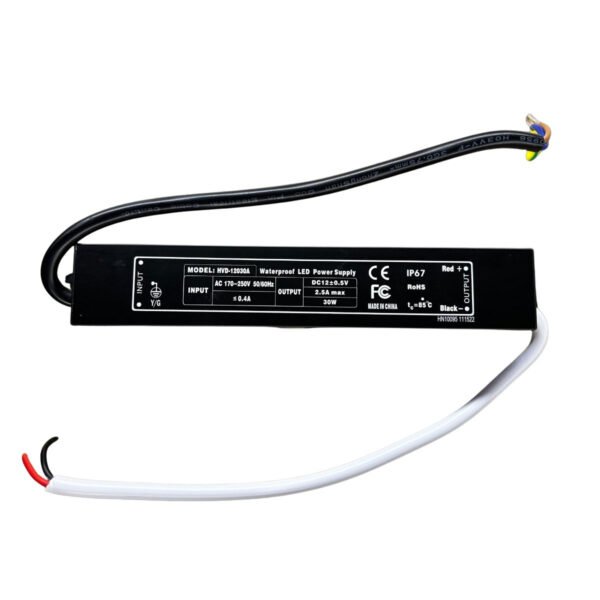 LED Driver - 12V 30W IP67 Waterproof Constant Voltage