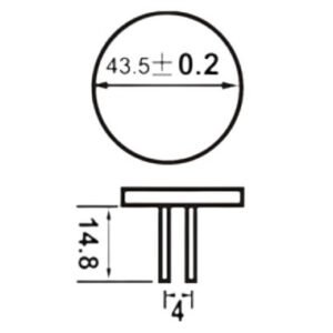 21 LED Back Pin G43