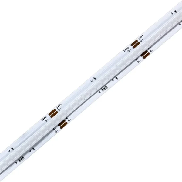 24V RGB COB LED Flexible Strip, 15W/m, IP20