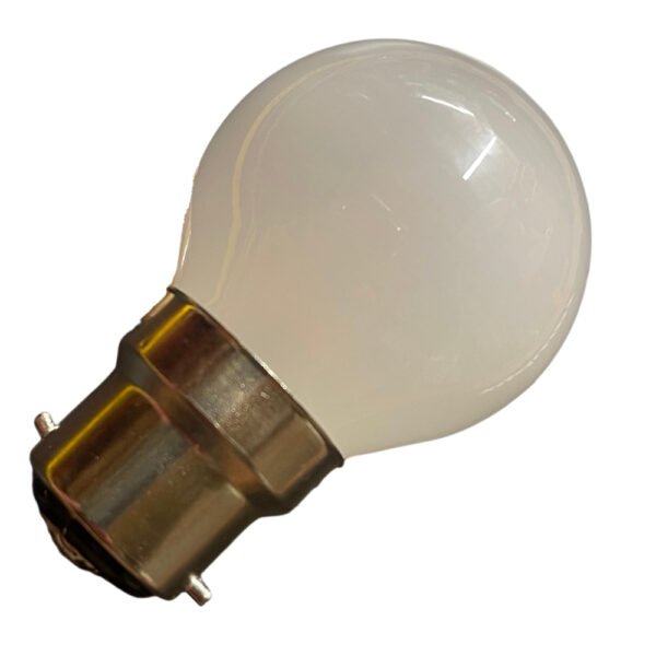 45mm Pearl Glass B22 LED Bulb – Pear-Shaped 12V / 24V Low Voltage (27 LED)