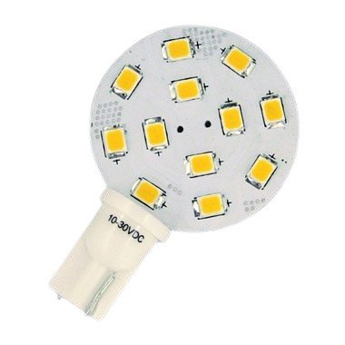 12 LED Side Pin T10 Wedge Base
