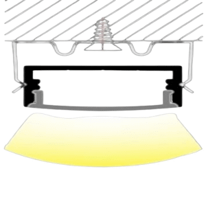 1m Aluminium Wide Profile 23mm*10mm3