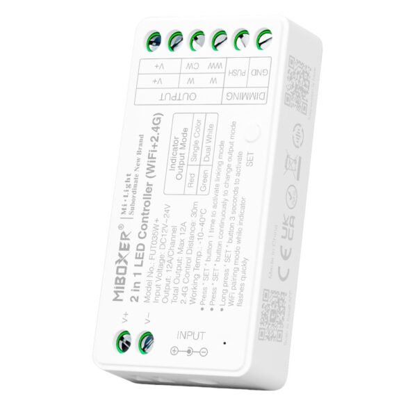 Mi-Light 2 in 1 CCT LED Controller (WiFi+2.4G) (FUT035W+)