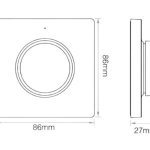 Mi Light Wall Mounted Black Remote (K1B)3