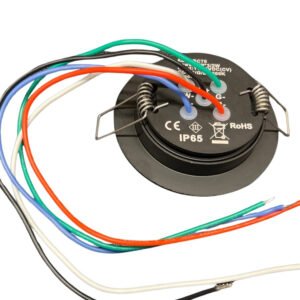 12V Black 70mm Colour Changing + Warm White LED2 12V Black 70mm Colour Changing + Warm White LED2