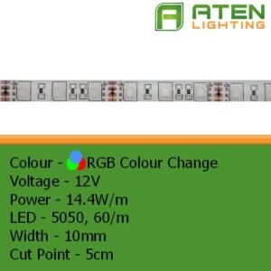 12V 14.4W/m RGB LED Flexible Strip, IP542