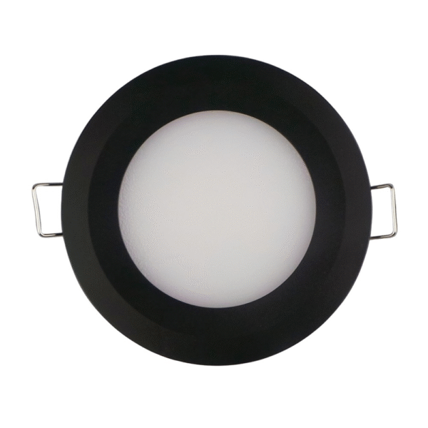 12V LED Black 86mm Downlight, Recess Mounted