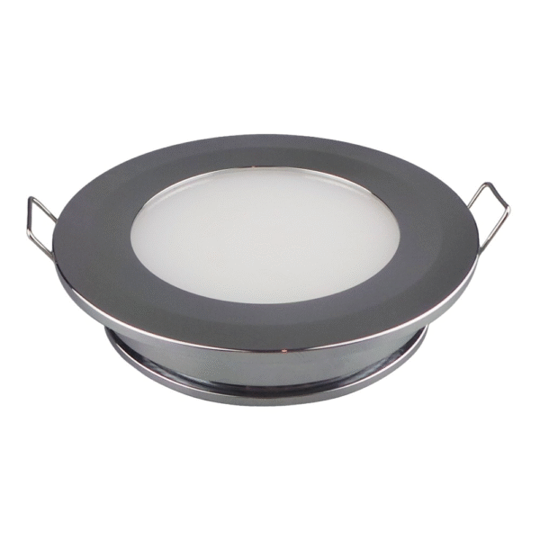 12V LED Chrome 86mm Downlight, Recess Mounted