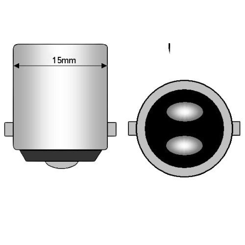 15 LED Frosted Ba15d UK - Aten Lighting