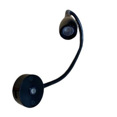 12V / 24V LED, Dimmable, Black Reading Light with USB Port