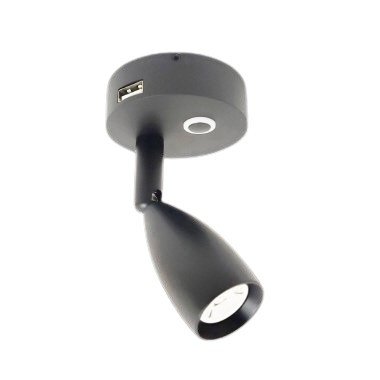 USB Charging LED Black Reading Light