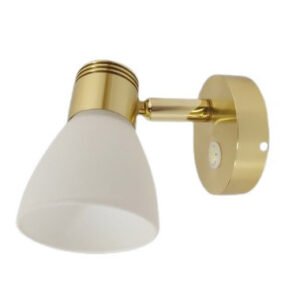 Touch Dimmable Gold Opal Glass LED Reading Light2