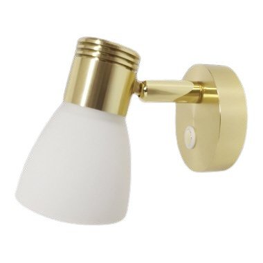Touch Dimmable Gold Opal Glass LED Reading Light
