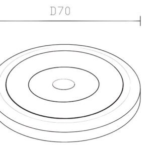 Touch Dimming 12V LED Halo Light 70mm3