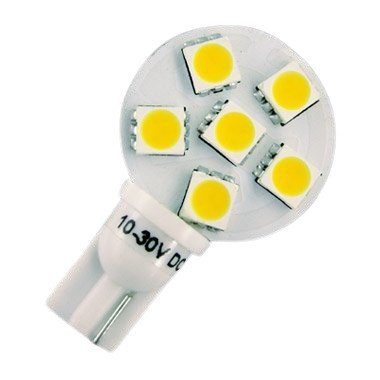 6 LED Side Pin T10 Wedge Base