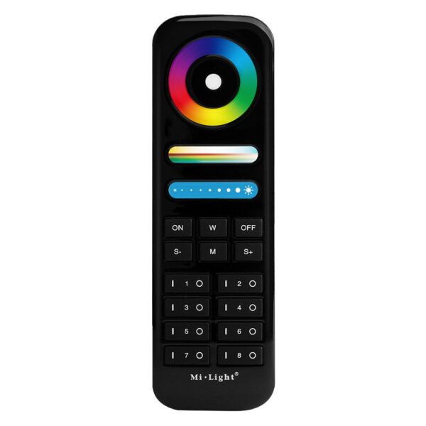 Mi Light Zoned Black RGB + CCT LED Remote (FUT089-B)