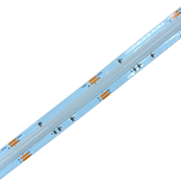 24V RGB COB LED Strip Light – 14W/m Flexible Tape, IP20 Indoor Lighting | Bounding Wall
