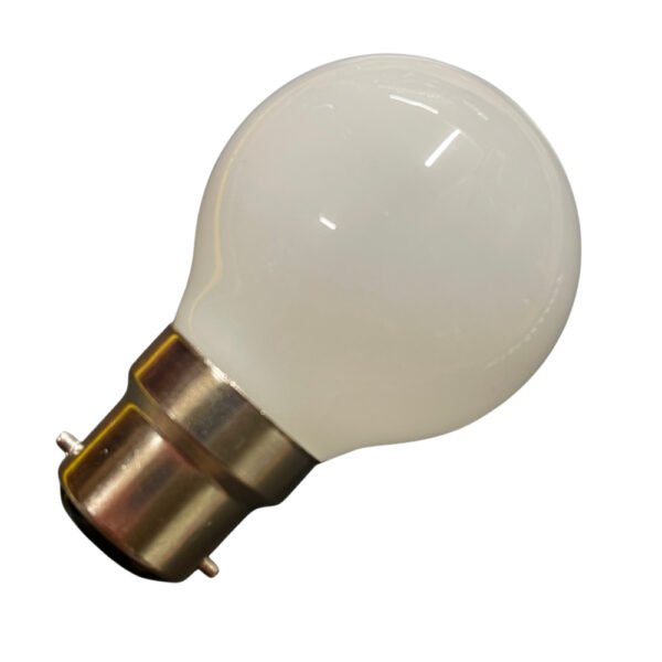 49mm Opal Glass B22 LED Bulb – Pear-Shaped Low Voltage 12V / 24V (27 LED)