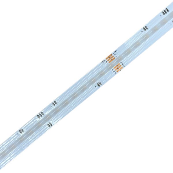 24V RGB+CCT COB LED Flexible Strip Light 17.5W/m – IP20 Indoor LED Tape with 5-in-1 RGB + Cool White +Warm White Chips