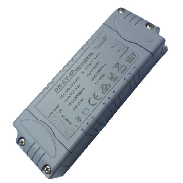 Dimmable LED Driver - 12V 20W TRIAC Constant Voltage (DR-CV-20)