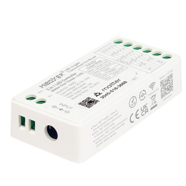 MiBoxer SMZ5 Matter over Thread + 2.4GHz 5-in-1 LED Controller