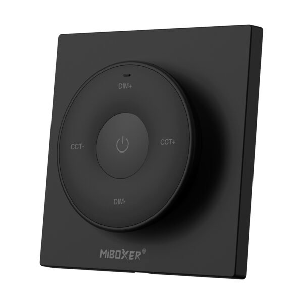 Mi-Light K2 Mini Magnetic Wall Remote & Handheld Dimmer – 2.4GHz Single Colour LED Controller, Black